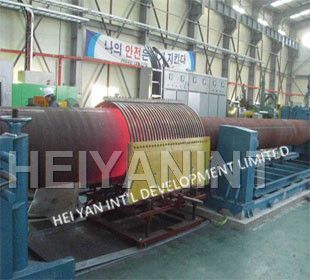 Tube mandrel expanding machine